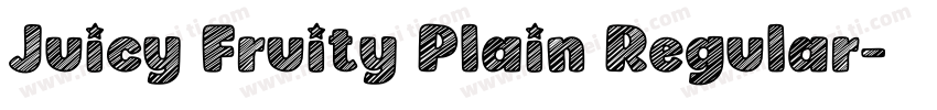 Juicy Fruity Plain Regular字体转换